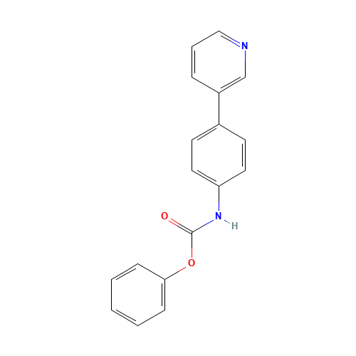 phenyl N-(4-pyridin-3-ylphenyl)carbamate (CAS: 1432037-20-1) - Chemical Structure and Molecular Formula 