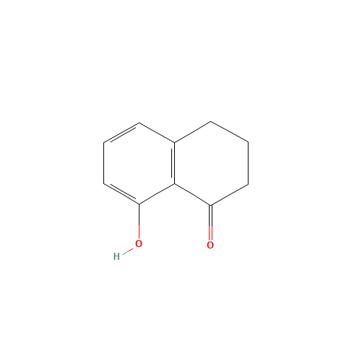8-hydroxy-3,4-dihydro-2H-naphthalen-1-one (CAS: 7695-47-8) - Chemical Structure and Molecular Formula 