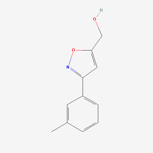 [3-(3-methylphenyl)-1,2-oxazol-5-yl]methanol (CAS: 954240-06-3) - Chemical Structure and Molecular Formula 