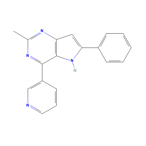 2-methyl-6-phenyl-4-pyridin-3-yl-5H-pyrrolo[3,2-d]pyrimidine (CAS: 237432-68-7) - Related Chemical Product