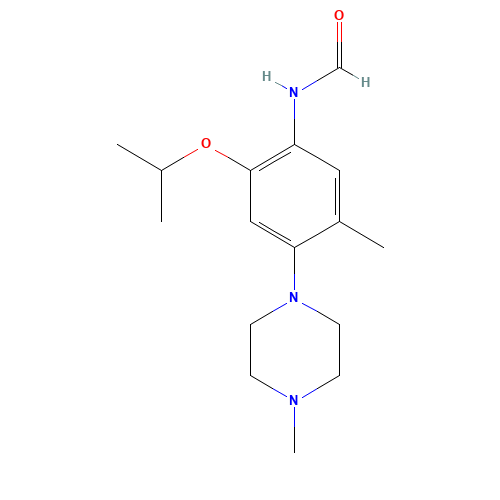 N-[5-methyl-4-(4-methylpiperazin-1-yl)-2-propan-2-yloxyphenyl]formamide (CAS: 1462951-48-9) - Related Chemical Product