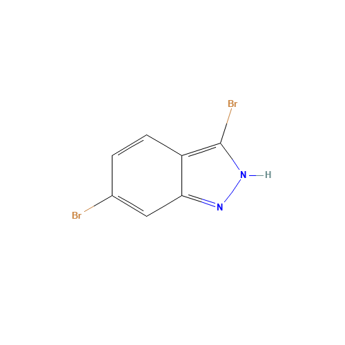 3,6-dibromo-2H-indazole (CAS: 885521-84-6) - Chemical Structure and Molecular Formula 