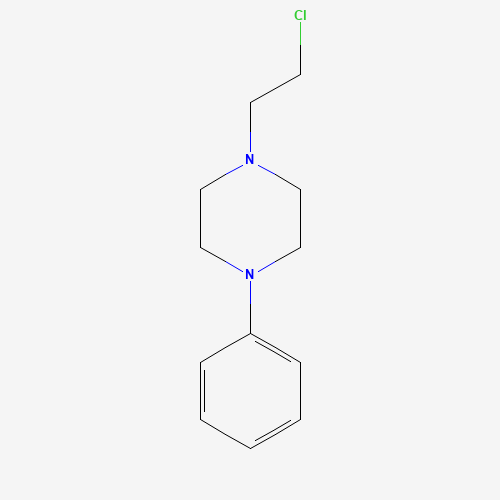 1-(2-chloroethyl)-4-phenylpiperazine (CAS: 43219-09-6) - Chemical Structure and Molecular Formula 