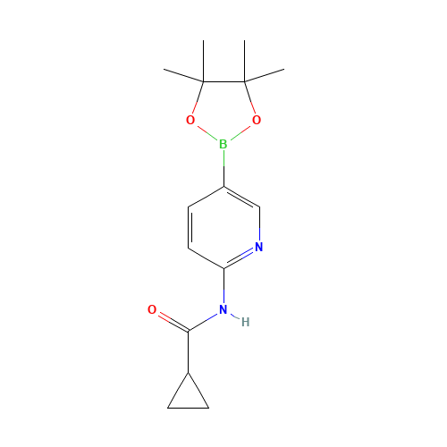 N-[5-(4,4,5,5-tetramethyl-1,3,2-dioxaborolan-2-yl)pyridin-2-yl]cyclopropanecarboxamide (CAS: 1201644-41-8) - Related Chemical Product