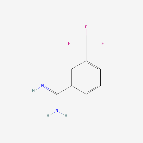 3-(trifluoromethyl)benzenecarboximidamide (CAS: 26130-45-0) - Chemical Structure and Molecular Formula 