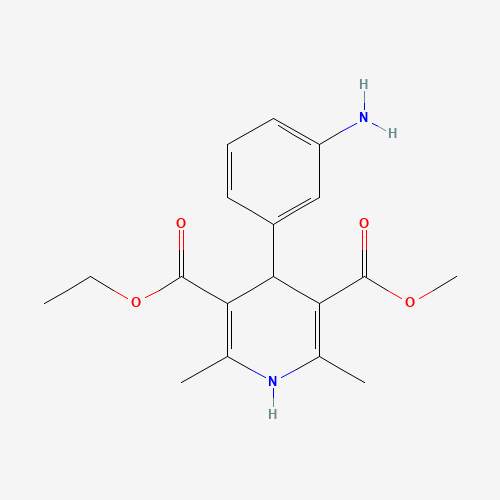 5-O-ethyl 3-O-methyl 4-(3-aminophenyl)-2,6-dimethyl-1,4-dihydropyridine-3,5-dicarboxylate (CAS: 138135-48-5) - Related Chemical Product