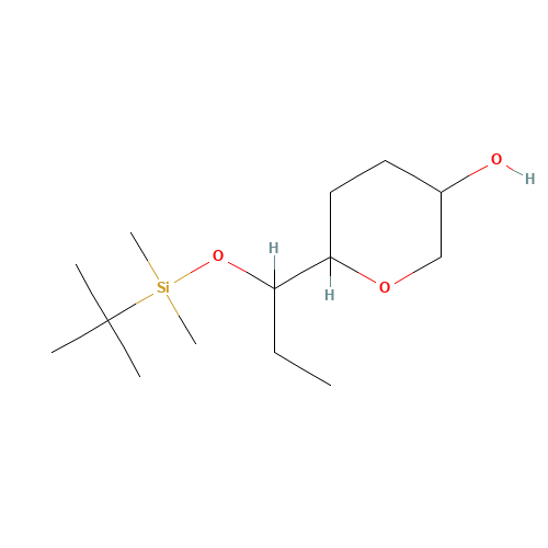 6-[1-[tert-butyl(dimethyl)silyl]oxypropyl]oxan-3-ol (CAS: 1239019-44-3) - Related Chemical Product