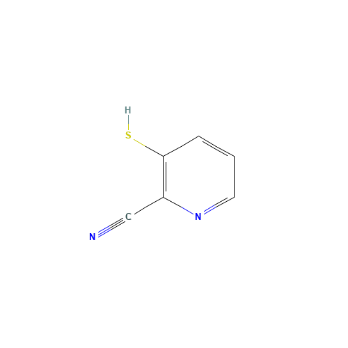3-sulfanylpyridine-2-carbonitrile (CAS: 53636-41-2) - Chemical Structure and Molecular Formula 