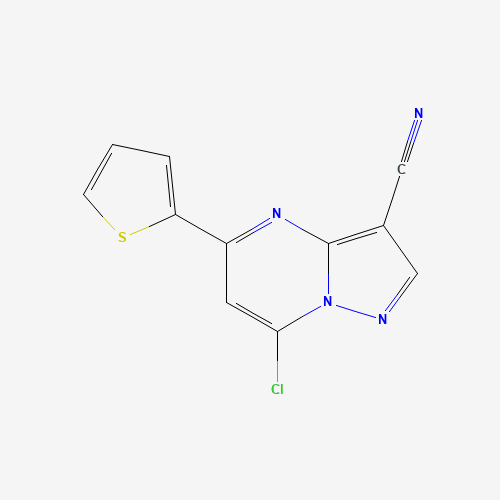 7-chloro-5-thiophen-2-ylpyrazolo[1,5-a]pyrimidine-3-carbonitrile (CAS: 1131604-88-0) - Related Chemical Product