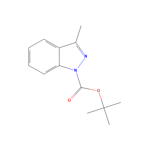 tert-butyl 3-methylindazole-1-carboxylate (CAS: 174180-72-4) - Chemical Structure and Molecular Formula 