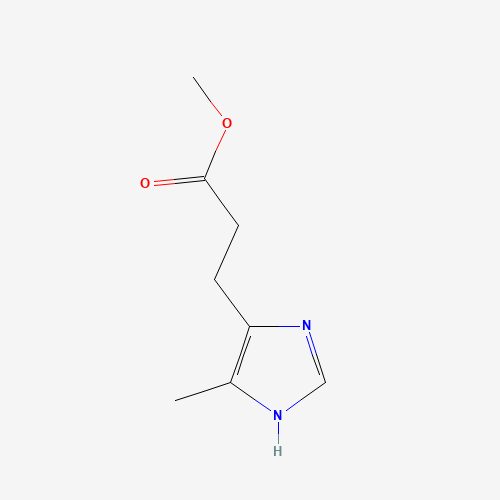 methyl 3-(5-methyl-1H-imidazol-4-yl)propanoate (CAS: 145133-10-4) - Chemical Structure and Molecular Formula 