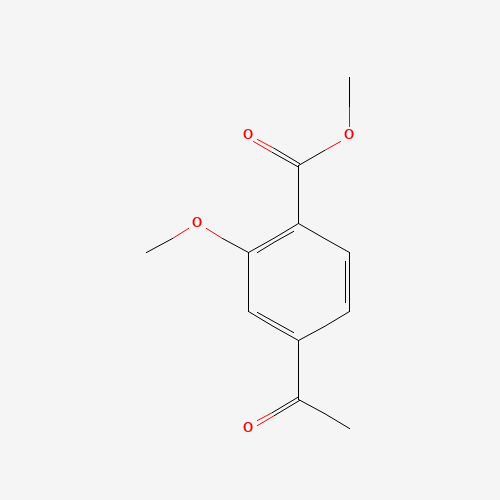 methyl 4-acetyl-2-methoxybenzoate (CAS: 85865-58-3) - Chemical Structure and Molecular Formula 