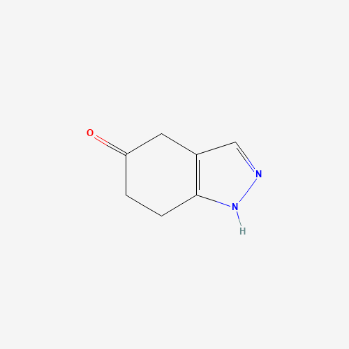 1,4,6,7-tetrahydroindazol-5-one (CAS: 1196154-00-3) - Chemical Structure and Molecular Formula 