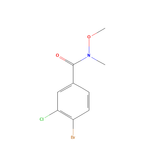 4-bromo-3-chloro-N-methoxy-N-methylbenzamide (CAS: 1235711-34-8) - Related Chemical Product