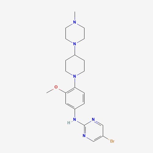 5-bromo-N-[3-methoxy-4-[4-(4-methylpiperazin-1-yl)piperidin-1-yl]phenyl]pyrimidin-2-amine (CAS: 1453211-46-5) - Related Chemical Product