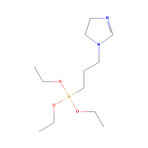 3-(4,5-dihydroimidazol-1-yl)propyl-triethoxysilane (CAS: 58068-97-6) - Chemical Structure and Molecular Formula 