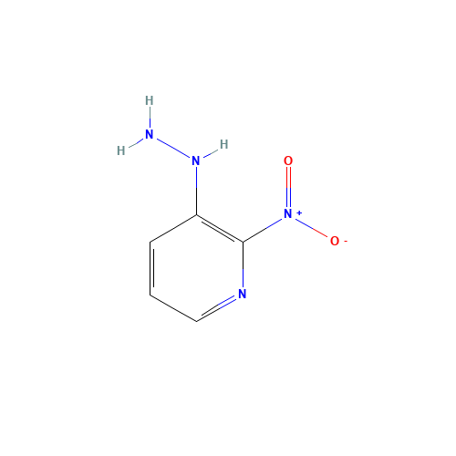 (2-nitropyridin-3-yl)hydrazine (CAS: 57115-43-2) - Chemical Structure and Molecular Formula 