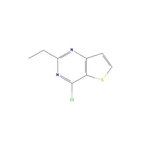 4-chloro-2-ethylthieno[3,2-d]pyrimidine (CAS: 117299-62-4) - Chemical Structure and Molecular Formula 