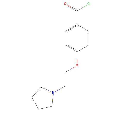 4-(2-pyrrolidin-1-ylethoxy)benzoyl chloride (CAS: 63675-91-2) - Related Chemical Product
