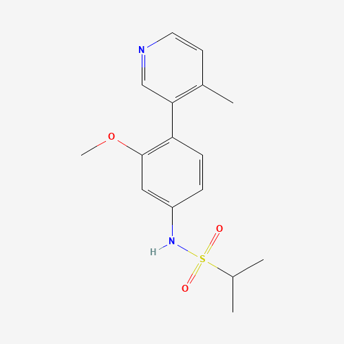 N-[3-methoxy-4-(4-methylpyridin-3-yl)phenyl]propane-2-sulfonamide (CAS: 1357092-12-6) - Related Chemical Product