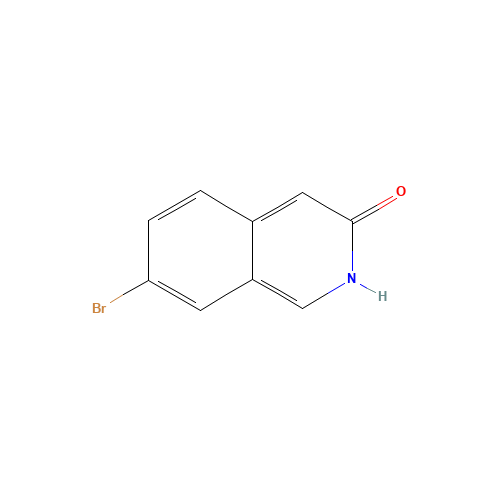 7-bromo-2H-isoquinolin-3-one (CAS: 662139-46-0) - Chemical Structure and Molecular Formula 