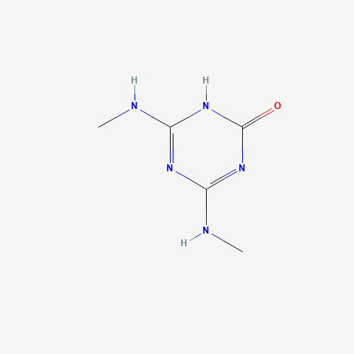 2,6-bis(methylamino)-1H-1,3,5-triazin-4-one (CAS: 55702-52-8) - Chemical Structure and Molecular Formula 