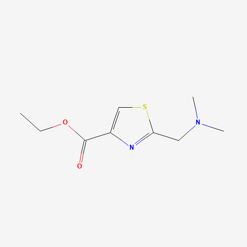 ethyl 2-[(dimethylamino)methyl]-1,3-thiazole-4-carboxylate (CAS: 82586-66-1) - Chemical Structure and Molecular Formula 