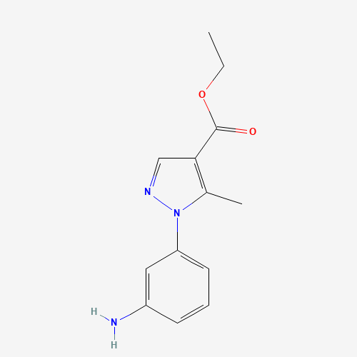 ethyl 1-(3-aminophenyl)-5-methylpyrazole-4-carboxylate (CAS: 209540-02-3) - Related Chemical Product