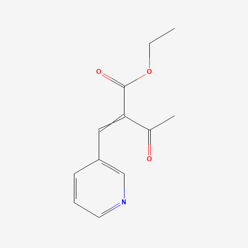ethyl 3-oxo-2-(pyridin-3-ylmethylidene)butanoate (CAS: 54756-29-5) - Chemical Structure and Molecular Formula 