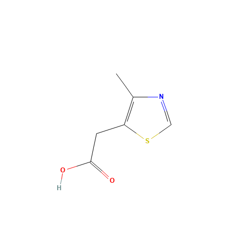 2-(4-methyl-1,3-thiazol-5-yl)acetic acid (CAS: 5255-33-4) - Chemical Structure and Molecular Formula 