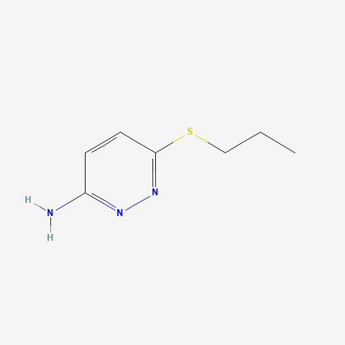 6-propylsulfanylpyridazin-3-amine (CAS: 113121-36-1) - Chemical Structure and Molecular Formula 
