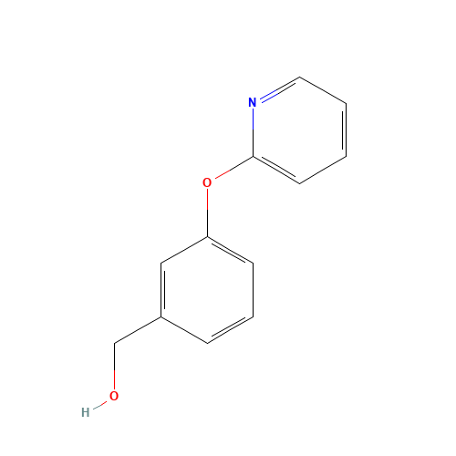 (3-pyridin-2-yloxyphenyl)methanol (CAS: 869901-22-4) - Chemical Structure and Molecular Formula 