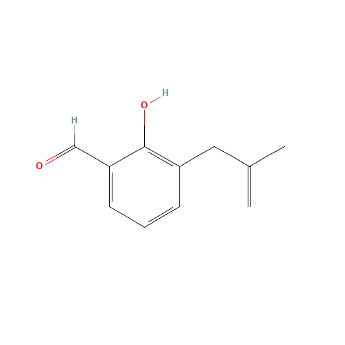 2-hydroxy-3-(2-methylprop-2-enyl)benzaldehyde (CAS: 162971-77-9) - Chemical Structure and Molecular Formula 