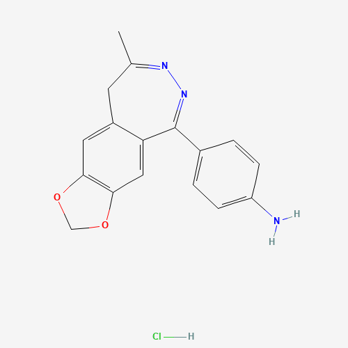 4-(8-methyl-9H-[1,3]dioxolo[4,5-h][2,3]benzodiazepin-5-yl)aniline;hydrochloride (CAS: 192065-56-8) - Related Chemical Product