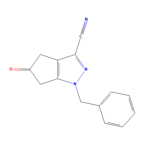 1-benzyl-5-oxo-4,6-dihydrocyclopenta[c]pyrazole-3-carbonitrile (CAS: 851776-64-2) - Related Chemical Product