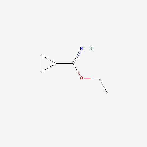 ethyl cyclopropanecarboximidate (CAS: 52186-76-2) - Chemical Structure and Molecular Formula 