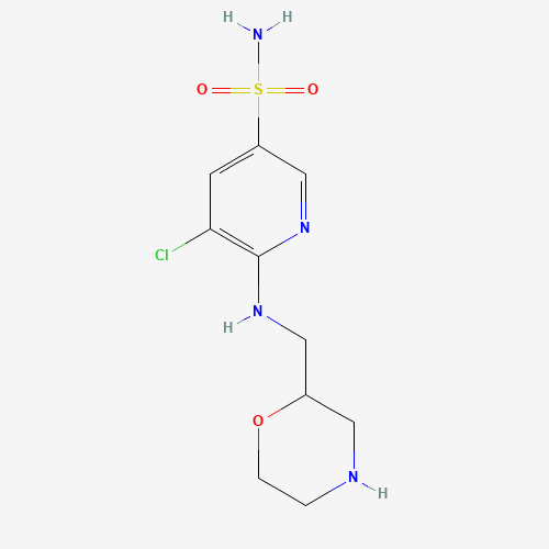 5-chloro-6-(morpholin-2-ylmethylamino)pyridine-3-sulfonamide (CAS: 1257050-41-1) - Related Chemical Product