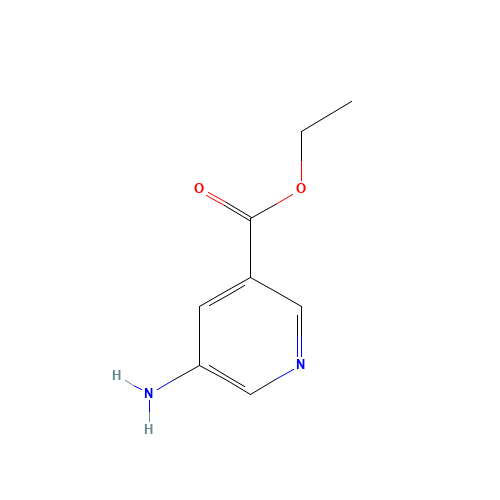 ethyl 5-aminopyridine-3-carboxylate (CAS: 17285-76-6) - Chemical Structure and Molecular Formula 