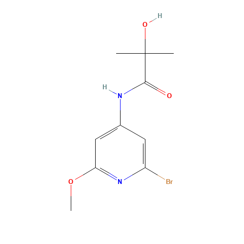 N-(2-bromo-6-methoxypyridin-4-yl)-2-hydroxy-2-methylpropanamide (CAS: 1433904-76-7) - Related Chemical Product