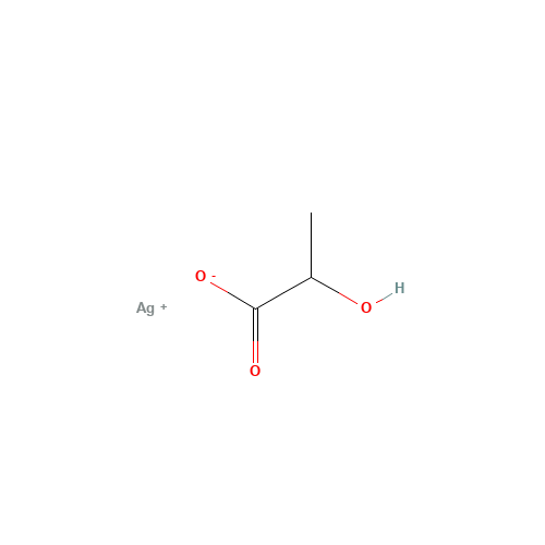 silver;2-hydroxypropanoate (CAS: 128-00-7) - Chemical Structure and Molecular Formula 
