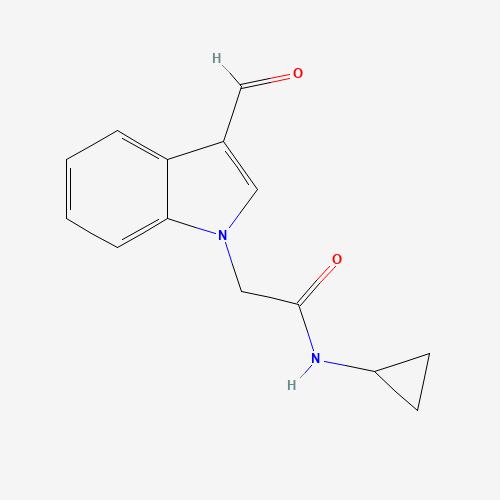 N-cyclopropyl-2-(3-formylindol-1-yl)acetamide (CAS: 530121-56-3) - Related Chemical Product