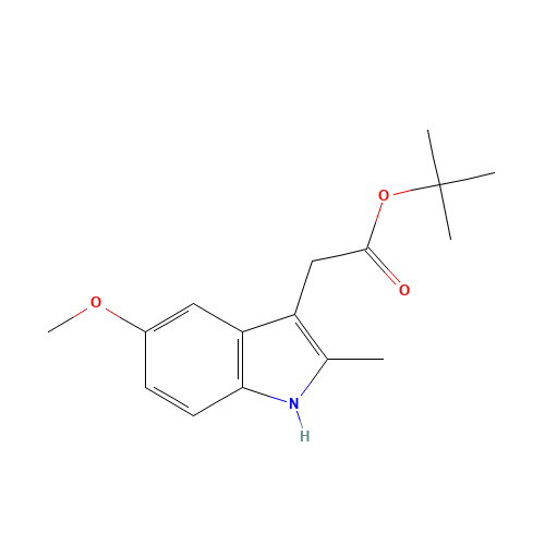 tert-butyl 2-(5-methoxy-2-methyl-1H-indol-3-yl)acetate (CAS: 1226-02-4) - Chemical Structure and Molecular Formula 