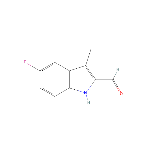 5-fluoro-3-methyl-1H-indole-2-carbaldehyde (CAS: 842972-09-2) - Chemical Structure and Molecular Formula 