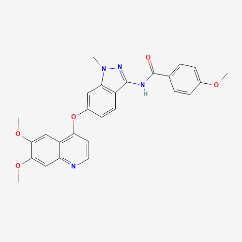 N-[6-(6,7-dimethoxyquinolin-4-yl)oxy-1-methylindazol-3-yl]-4-methoxybenzamide (CAS: 862178-87-8) - Related Chemical Product