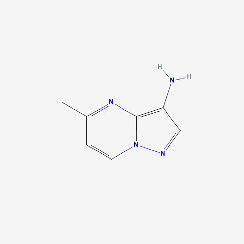 5-methylpyrazolo[1,5-a]pyrimidin-3-amine (CAS: 232600-96-3) - Chemical Structure and Molecular Formula 