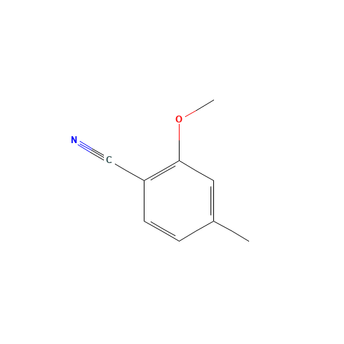 2-methoxy-4-methylbenzonitrile (CAS: 53078-69-6) - Chemical Structure and Molecular Formula 