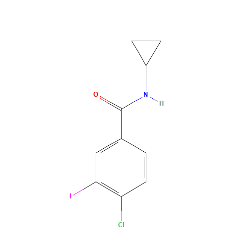 4-chloro-N-cyclopropyl-3-iodobenzamide (CAS: 882679-31-4) - Related Chemical Product