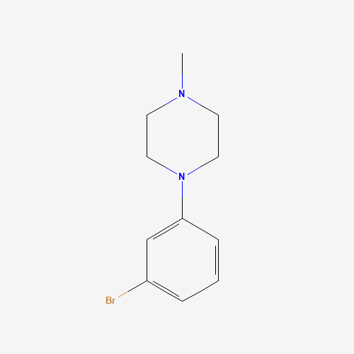 1-(3-bromophenyl)-4-methylpiperazine (CAS: 747413-17-8) - Chemical Structure and Molecular Formula 