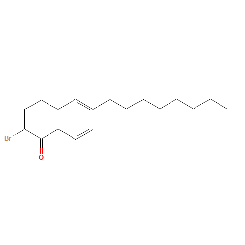 2-bromo-6-octyl-3,4-dihydro-2H-naphthalen-1-one (CAS: 945632-77-9) - Related Chemical Product