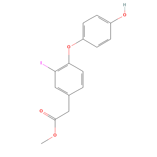 methyl 2-[4-(4-hydroxyphenoxy)-3-iodophenyl]acetate (CAS: 471248-25-6) - Related Chemical Product